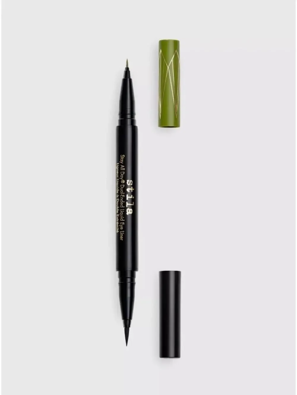 Stila Stay All Day Dual-Ended Waterproof Liquid Eye Liner Mojito/ Intense Blk